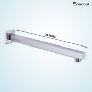 Stainless Steel Square Shower Arm (24 Inches) - by Specule